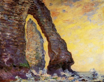 Die Rock Nadel gesehen durch die Porte Aval Claude Monet Ölgemälde